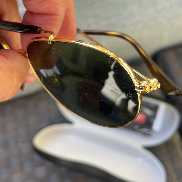 Ray-Ban Gold Sunglasses - Picture 2 of 2